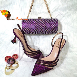 Queen Faiza Women's Premium Shoe & Bag Set