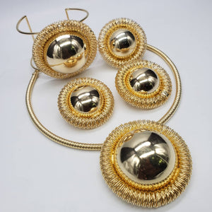 Queen Ciara Brazilian Gold Luxury Necklace Set