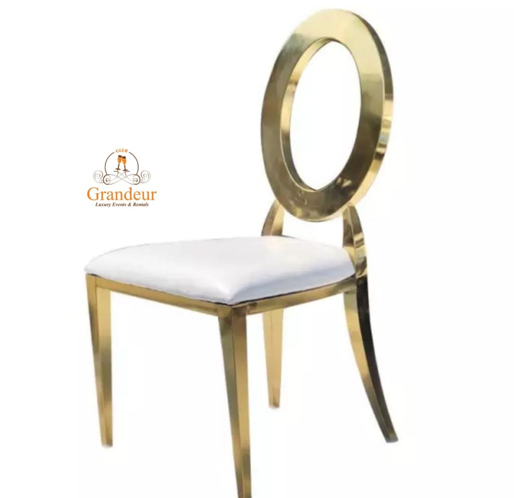 Dior Gold and White Luxury Chair