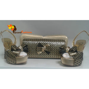 Queen Annie Women's Italian Luxury Shoe and Bag Set