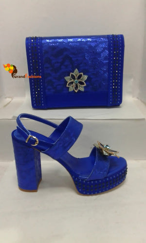 Queen Aneke Women's Italian Luxury Shoe and Bag Set