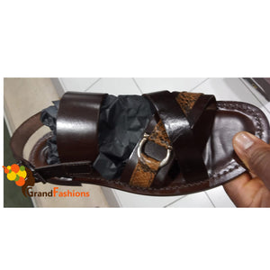 King Akeem Italian Leather Luxury Sandal