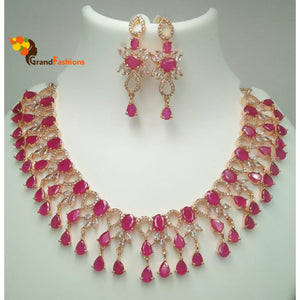 Queen Tiffany Premium Luxury Necklace Set with Gemstones