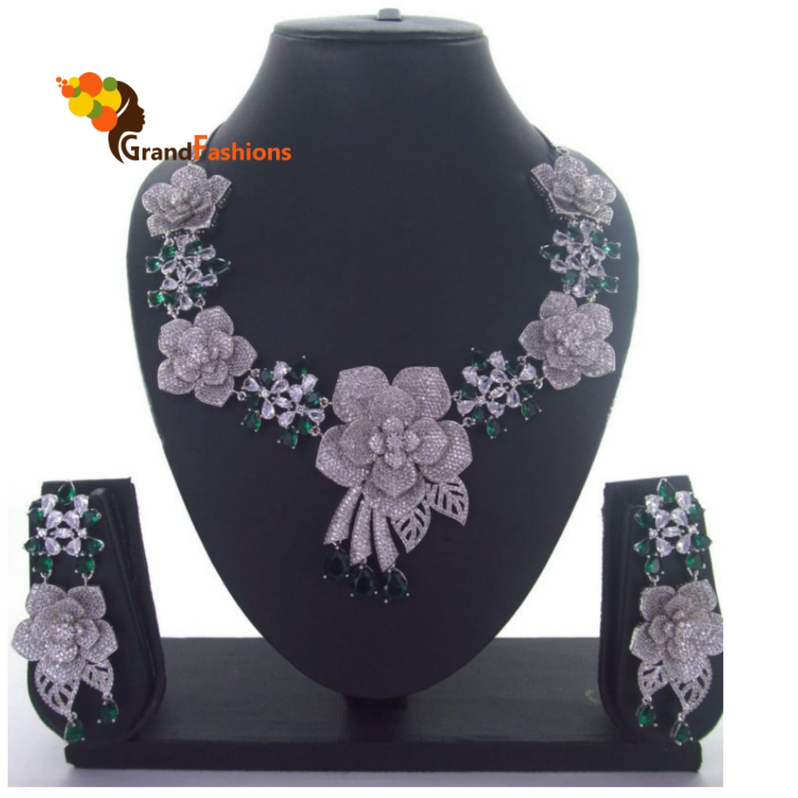 Queen Alexis Premium Luxury Necklace Set with Gemstones