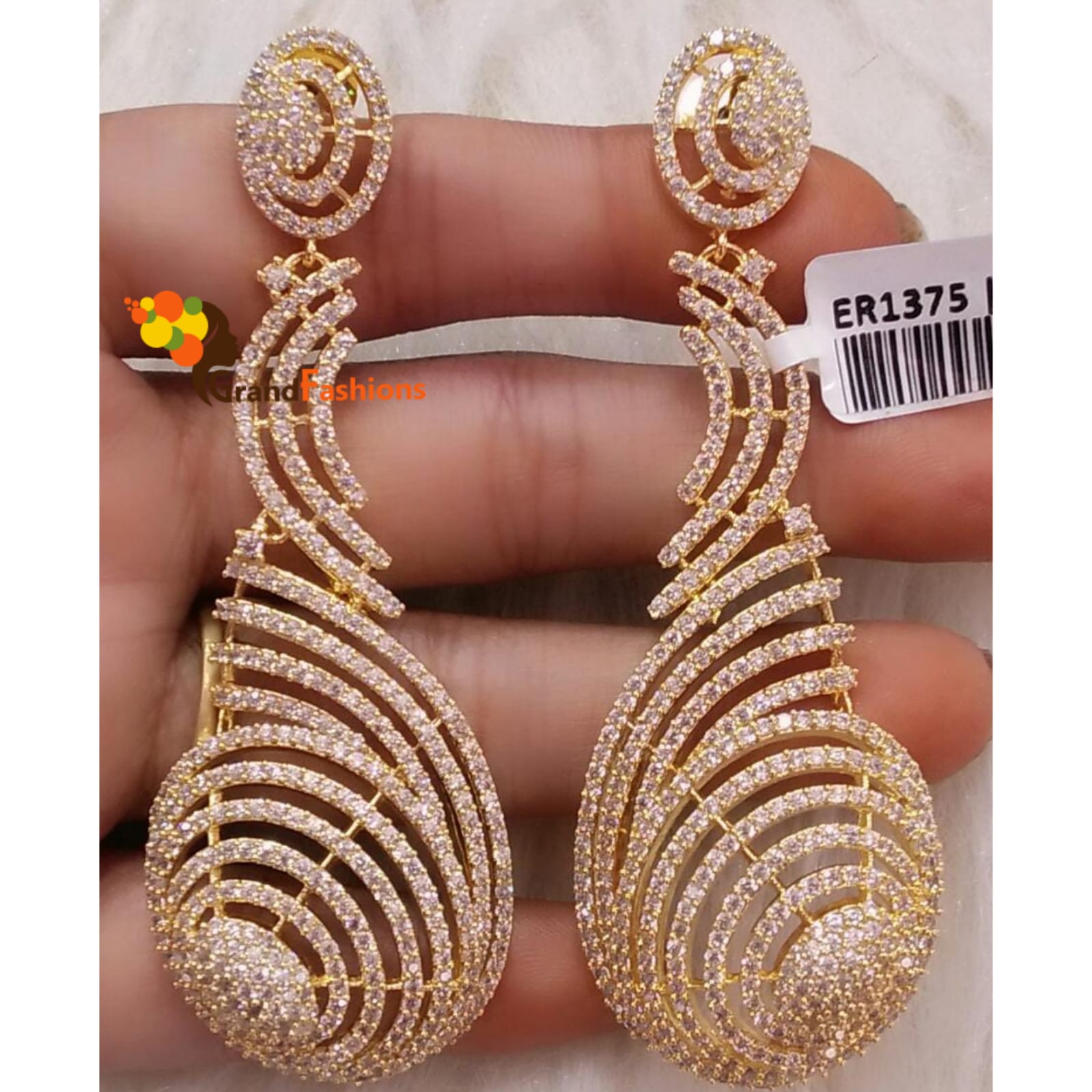 Queen Gabrielle Premium Luxury Stone Earrings