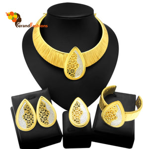 Queen Starr Premium Choka Gold Necklace Set