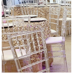 Chiavari Clear Resin Luxury Chair