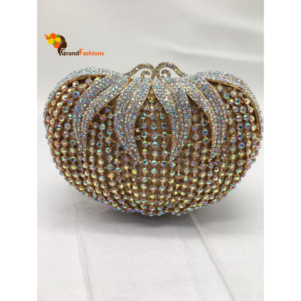Queen Rory Womens Crystal Evening Purse