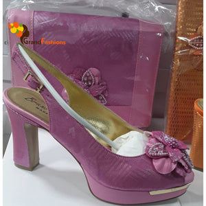 Queen Reese Women's Italian Shoe & Bag Set