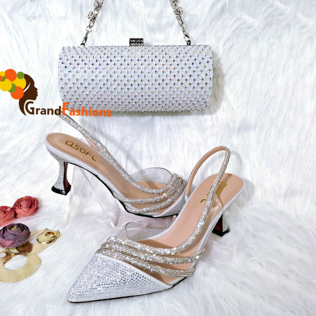Queen Faina Women's Premium Shoe & Purse Set