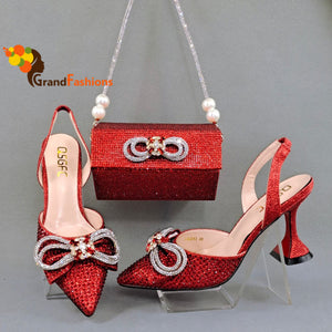 Queen Geraldine Women's Premium Shoe & Bag Set
