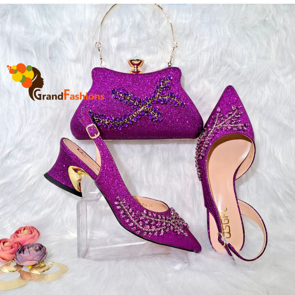Queen Gina Women's Premium Shoe & Bag Set