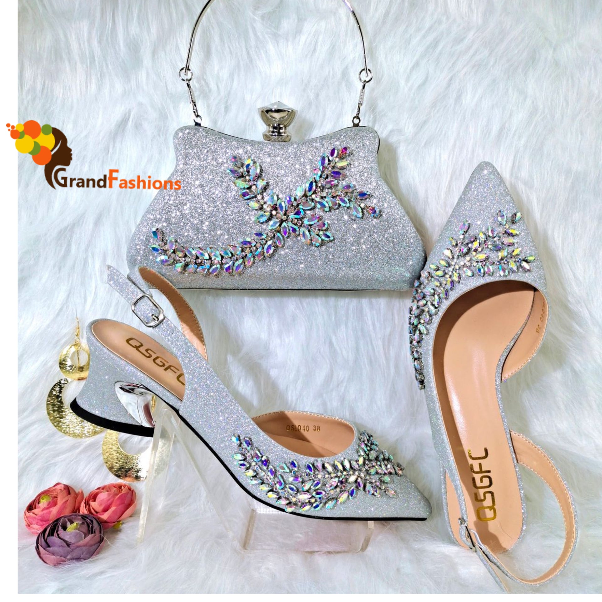 Queen Gail Women's Preminum Shoe & Bag Set