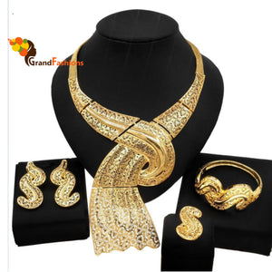 Queen Franca Womens Gold Jewelry Sets