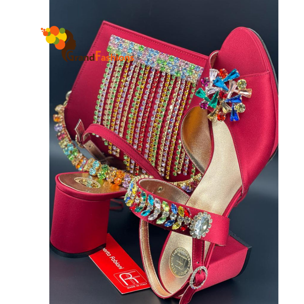 Queen Fayola Luxury Italian Shoe & Bag Set