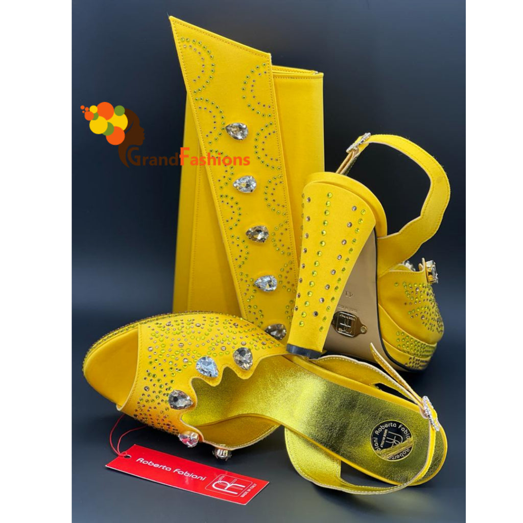 Queen Foluke Italian Luxury Shoe & Purse Set
