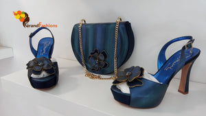 Queen Moris Women's Italian Luxury Shoe & Purse Set.